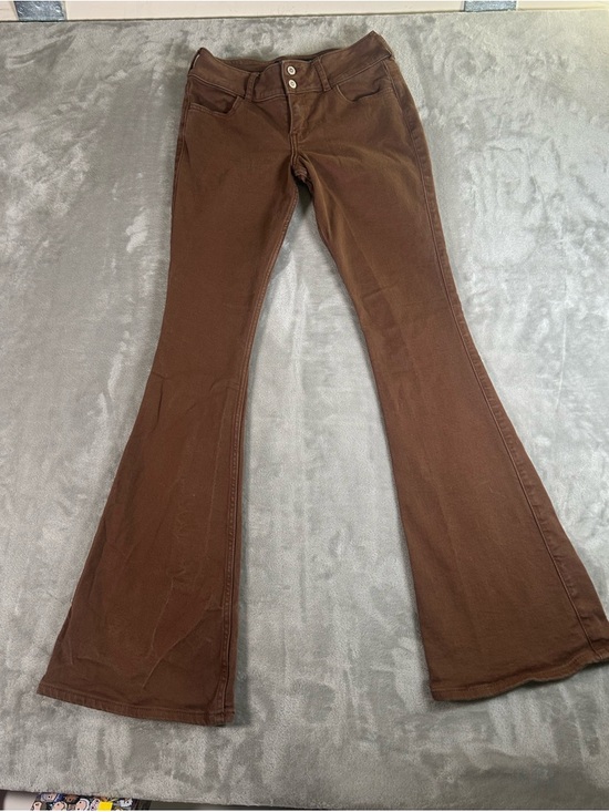 Hollister Denim - Hollister low rise Brown Flared Pants